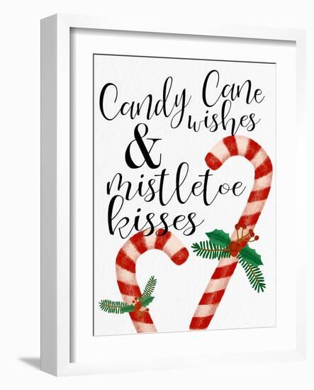 Candy Cane Wishes-Ann Bailey-Framed Art Print
