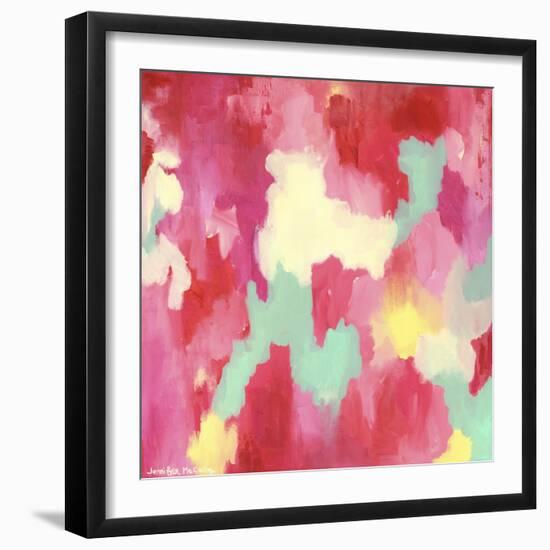 Candy Clouds - Abstract-Jennifer McCully-Framed Giclee Print