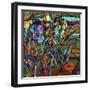 Candy Coated Irises-Mindy Sommers-Framed Giclee Print