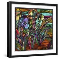 Candy Coated Irises-Sasha-Framed Giclee Print