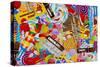 Candy Collage 2-Megan Aroon Duncanson-Stretched Canvas