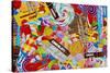 Candy Collage 2-Megan Aroon Duncanson-Stretched Canvas