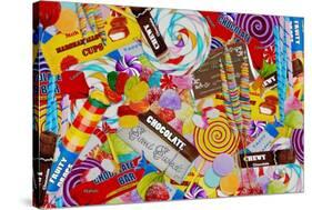 Candy Collage 2-Megan Aroon Duncanson-Stretched Canvas