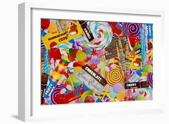 Candy Collage 2-Megan Aroon Duncanson-Framed Giclee Print