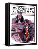 "Candy Counter," Country Gentleman Cover, September 15, 1923-R. Bolles-Framed Stretched Canvas