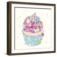 Candy Cupcake I-Clara Wells-Framed Giclee Print