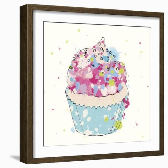 Candy Cupcake I-Clara Wells-Framed Giclee Print