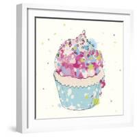 Candy Cupcake I-Clara Wells-Framed Giclee Print