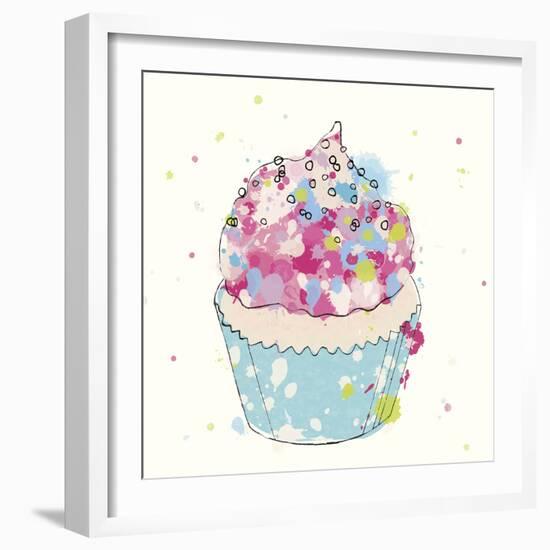 Candy Cupcake I-Clara Wells-Framed Giclee Print