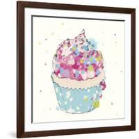 Candy Cupcake I-Clara Wells-Framed Giclee Print