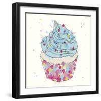 Candy Cupcake II-Clara Wells-Framed Giclee Print