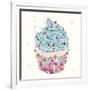 Candy Cupcake II-Clara Wells-Framed Giclee Print