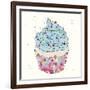 Candy Cupcake II-Clara Wells-Framed Giclee Print