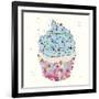 Candy Cupcake II-Clara Wells-Framed Giclee Print