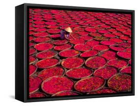 Candy Drying in Baskets, Vietnam-Keren Su-Framed Stretched Canvas