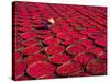 Candy Drying in Baskets, Vietnam-Keren Su-Stretched Canvas