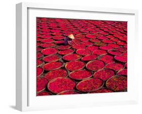 Candy Drying in Baskets, Vietnam-Keren Su-Framed Premium Photographic Print