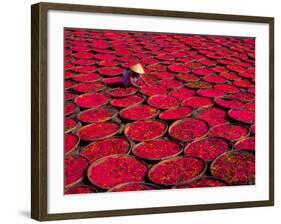 Candy Drying in Baskets, Vietnam-Keren Su-Framed Photographic Print