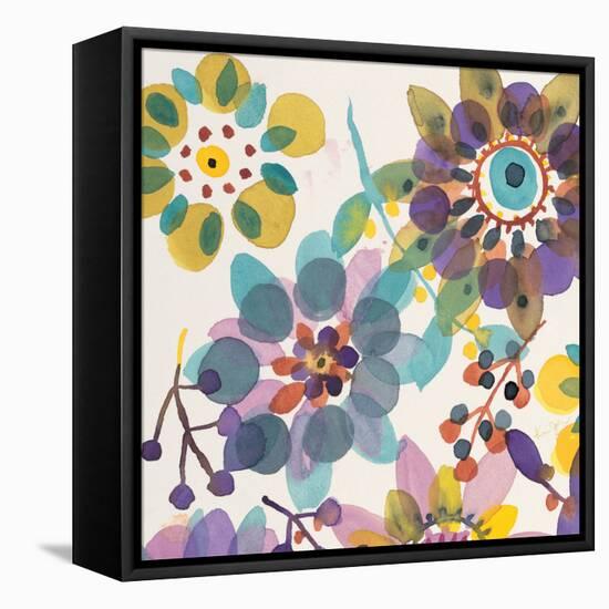 Candy Flowers 1-Karin Johannesson-Framed Stretched Canvas