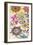 Candy Flowers Panel 1-Karin Johannesson-Framed Art Print