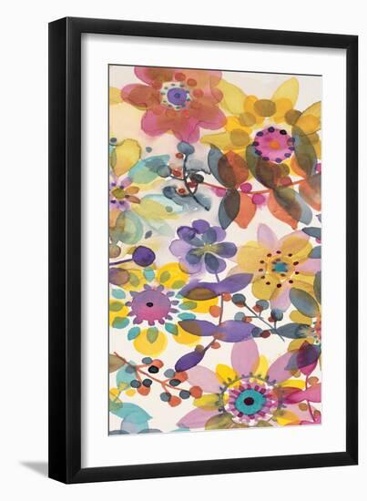 Candy Flowers Panel 2-Karin Johannesson-Framed Art Print