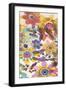 Candy Flowers Panel 2-Karin Johannesson-Framed Art Print