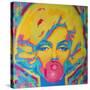 Candy Girl-Abstract Graffiti-Stretched Canvas