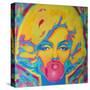 Candy Girl-Abstract Graffiti-Stretched Canvas