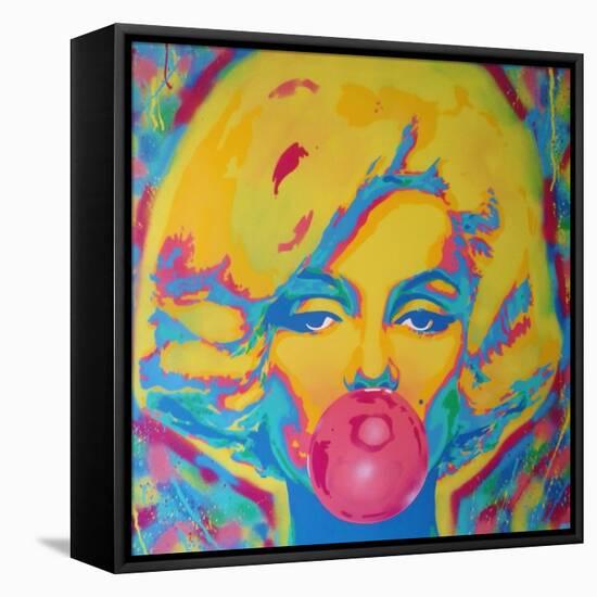 Candy Girl-Abstract Graffiti-Framed Stretched Canvas