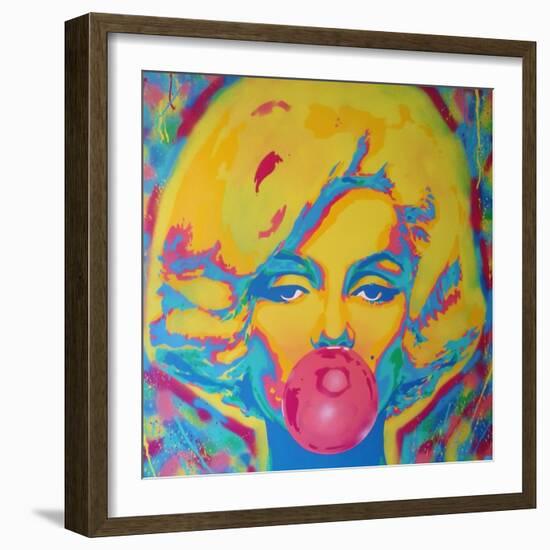 Candy Girl-Abstract Graffiti-Framed Giclee Print