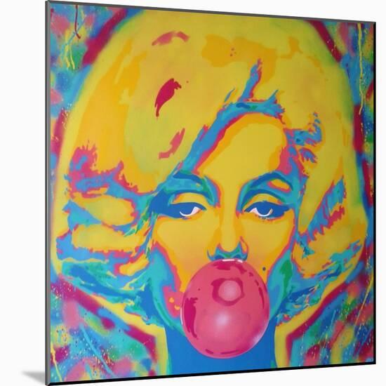 Candy Girl-Abstract Graffiti-Mounted Giclee Print