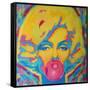 Candy Girl-Abstract Graffiti-Framed Stretched Canvas