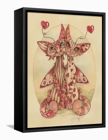 Candy Kitties-Linda Ravenscroft-Framed Stretched Canvas