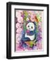 Candy Magic Panda-Oxana Zaika-Framed Premium Giclee Print