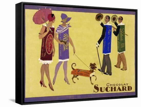 Candy People Chocolat Suchard-null-Framed Stretched Canvas