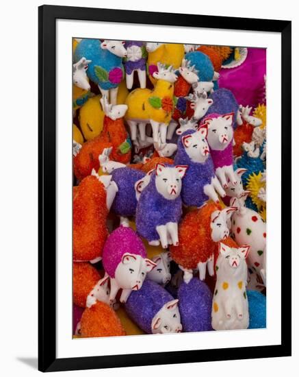 Candy Pigs Laid out for Sale during Day of the Dead Celebration-Terry Eggers-Framed Photographic Print