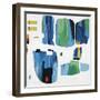 Candy Pools I-Sydney Edmunds-Framed Giclee Print