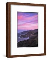 Candy Stream Morning Clouds Big Sur Hills, Central Coast California-Vincent James-Framed Photographic Print