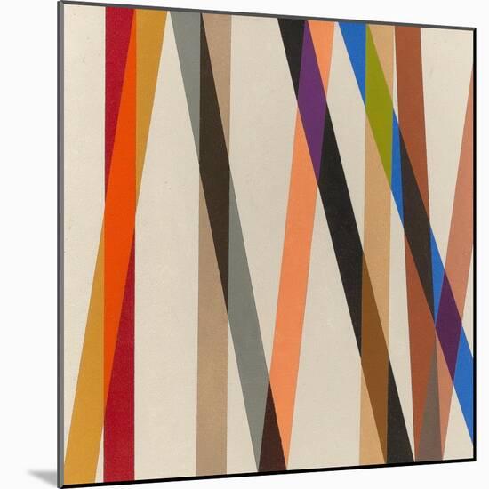 Candy Stripe II, 1987-Michael Canney-Mounted Giclee Print