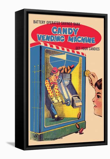 Candy Vending Machine-null-Framed Stretched Canvas