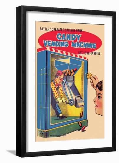 Candy Vending Machine-null-Framed Art Print