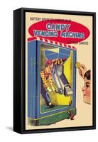 Candy Vending Machine-null-Framed Stretched Canvas