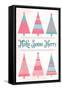 Candy Xmas Trees 1-Melody Hogan-Framed Stretched Canvas