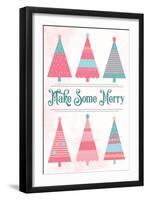 Candy Xmas Trees 1-Melody Hogan-Framed Art Print