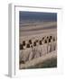 Cane Chairs on Beach, Egmond, Holland-I Vanderharst-Framed Photographic Print