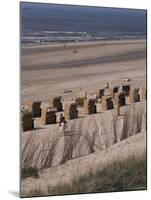 Cane Chairs on Beach, Egmond, Holland-I Vanderharst-Mounted Photographic Print