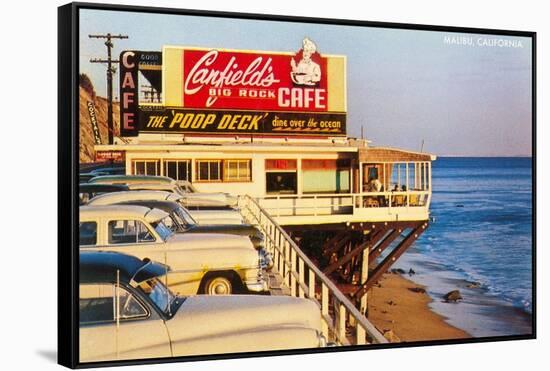 Canfield's Big Rock Cafe, Malibu, California-null-Framed Stretched Canvas