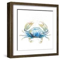 Cangrejo Azul Square-Patricia Pinto-Framed Art Print