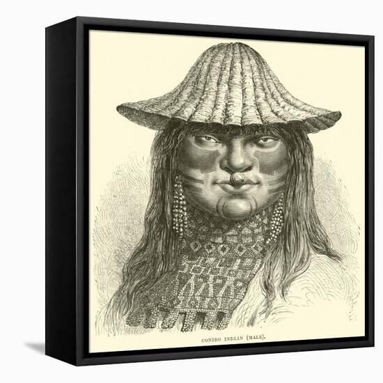 Canibo Indian, Male-null-Framed Stretched Canvas