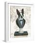 Canine Couture Newsprint I-Emily Adams-Framed Art Print